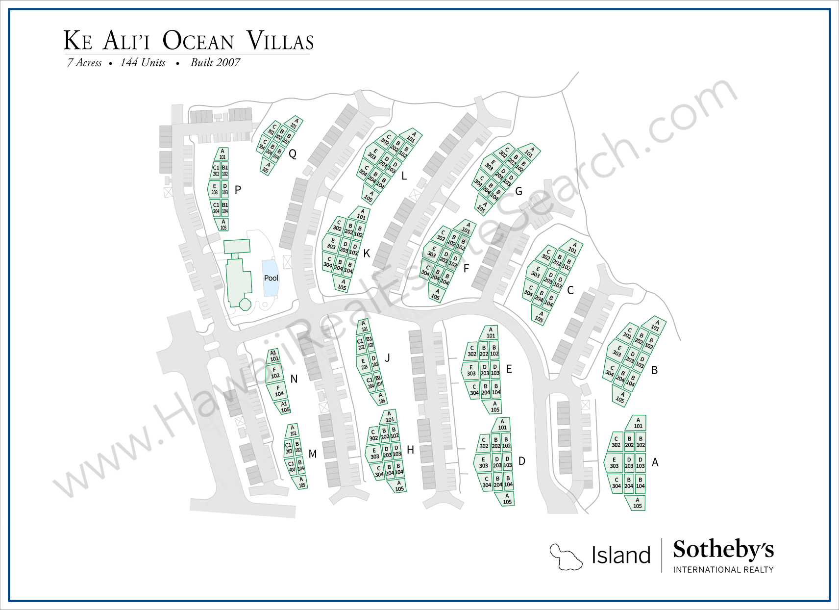 Ke Alii Ocean Villas Map